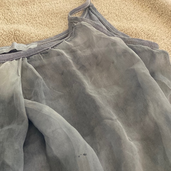 Made In Italy 100% silk stunning layered spaghetti strap mini dress - Picture 14 of 16